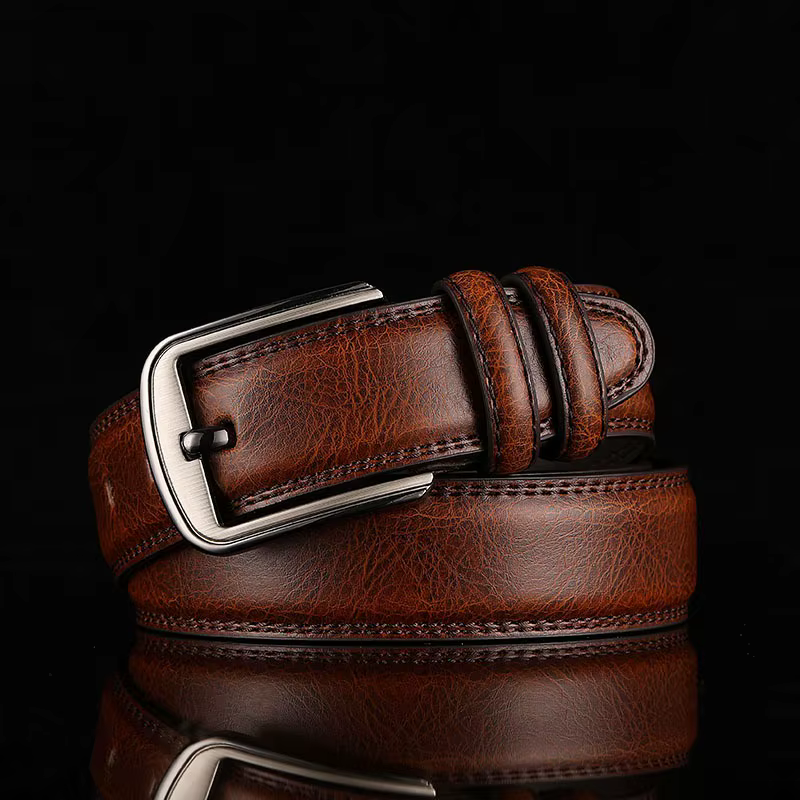 Ceinture homme ceinture homme ceinture garçon véritable peau de vache boucle ardillon ceinture marron moyen-âge jeunesse décontracté hommes ceinture
