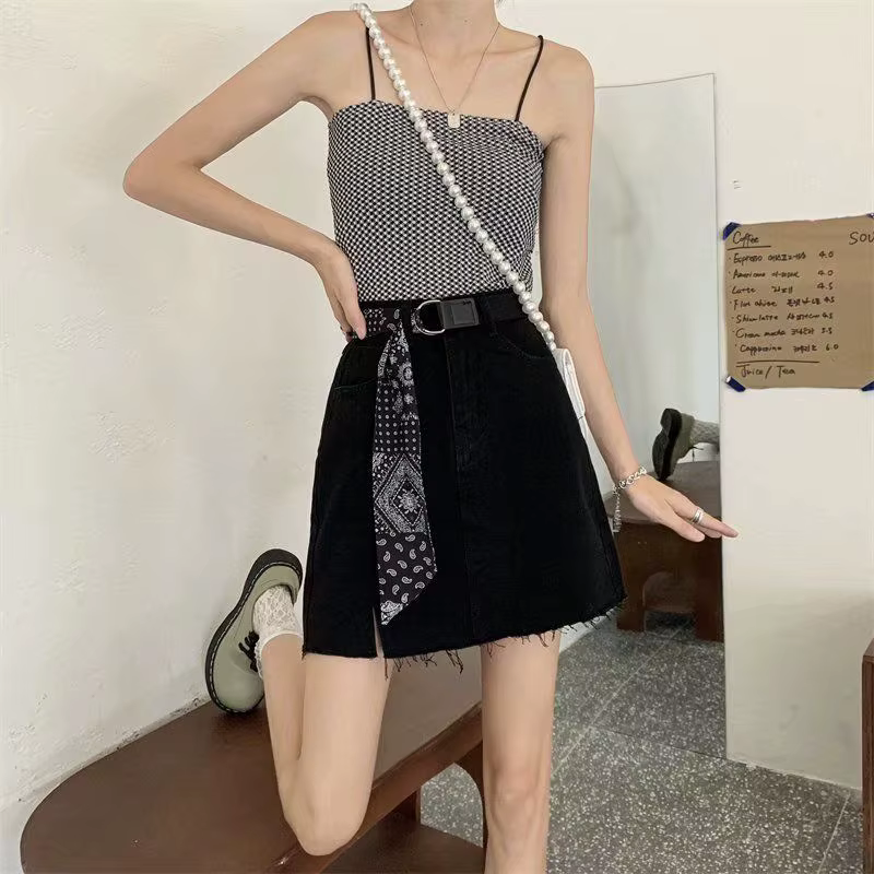 Ceinture écharpe en toile Patchwork avec boucle à Double boucle, robe personnalisée pour femmes, mode Wersatile Denim, longue ceinture en soie douce