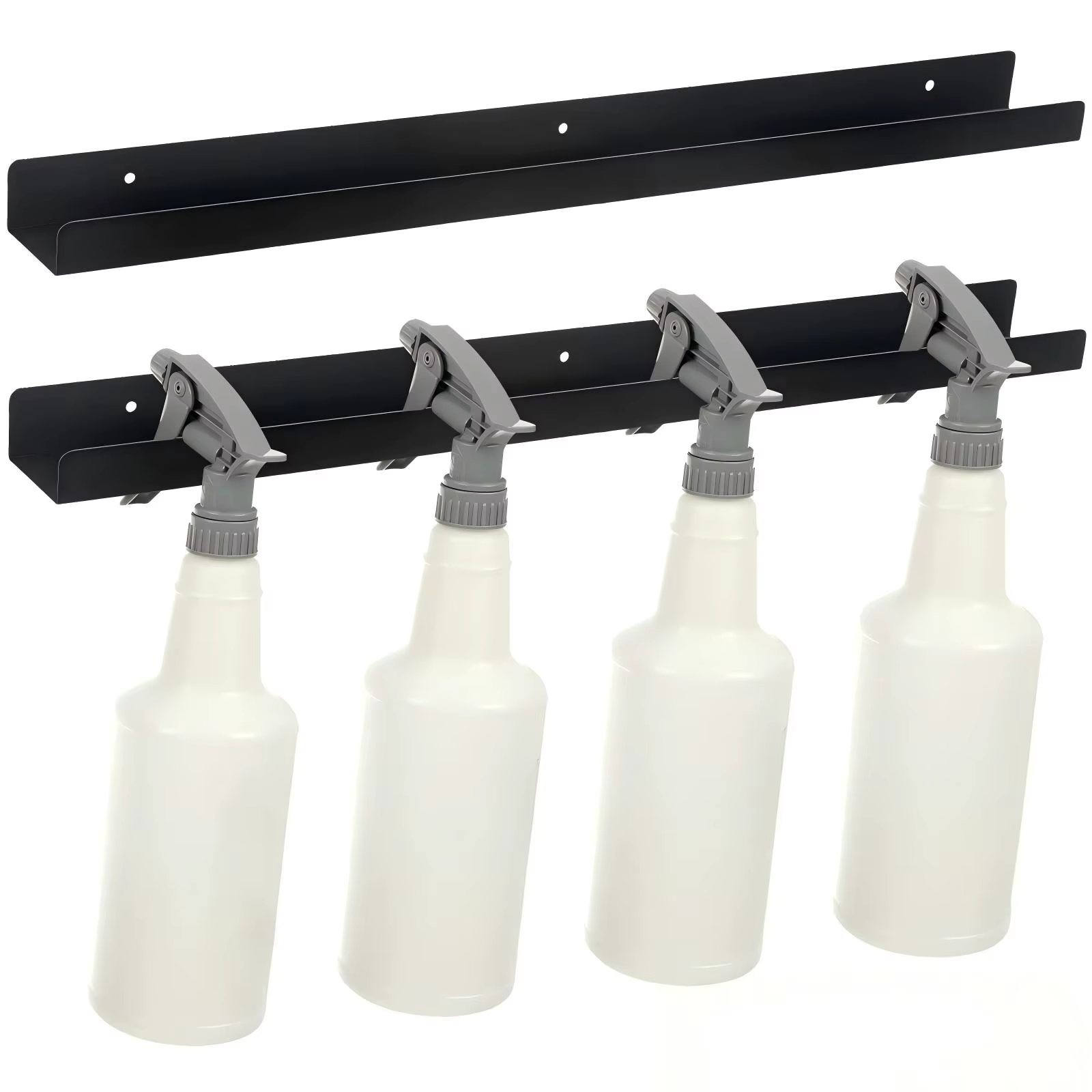 Support mural pour bouteilles pulvérisatrices, organisateur de rangement pour bouteilles avec accroche, pour garage mobile et organisation domestique