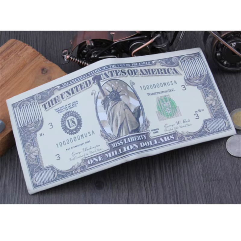 Portefeuille mignon en dollars jeunesse pour garçons et hommes