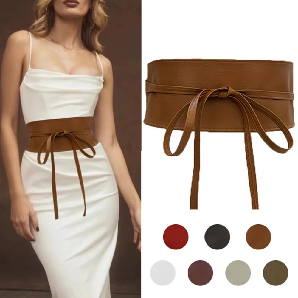 Ceinture Boho en Faux cuir pour femmes