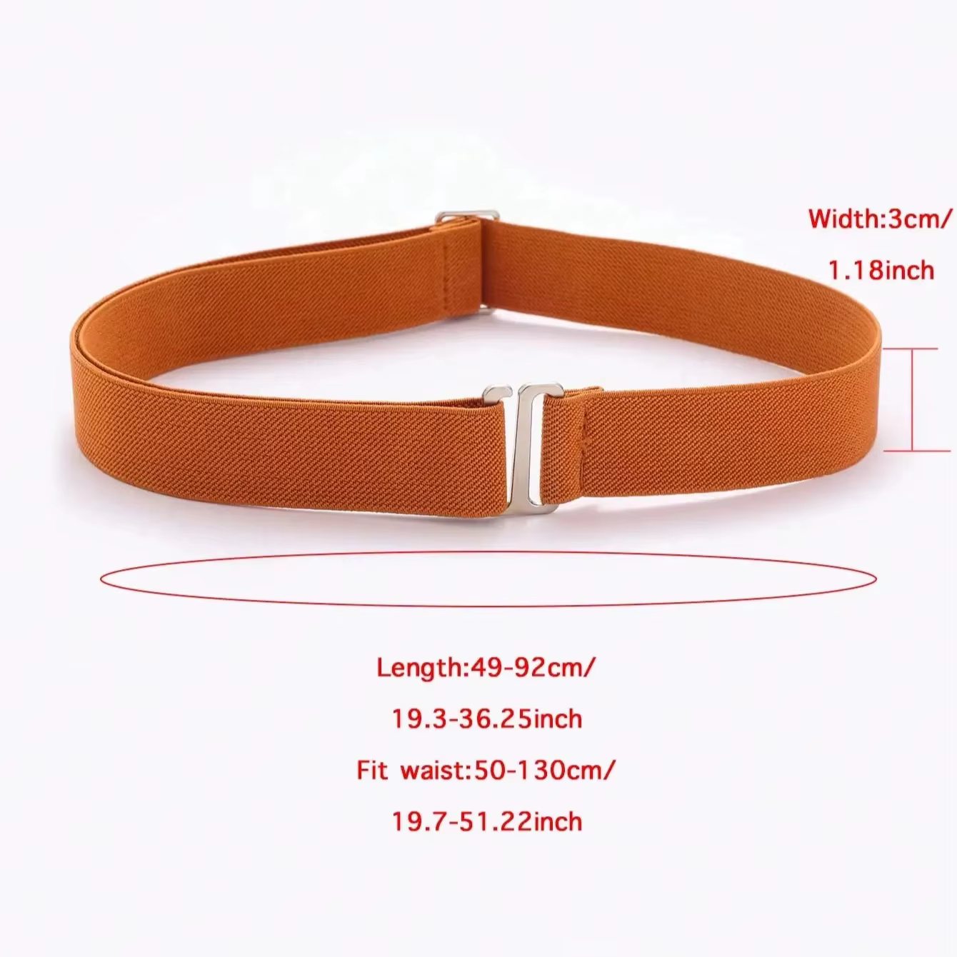 Ceinture de pantalon élastique confortable et réglable pour femme