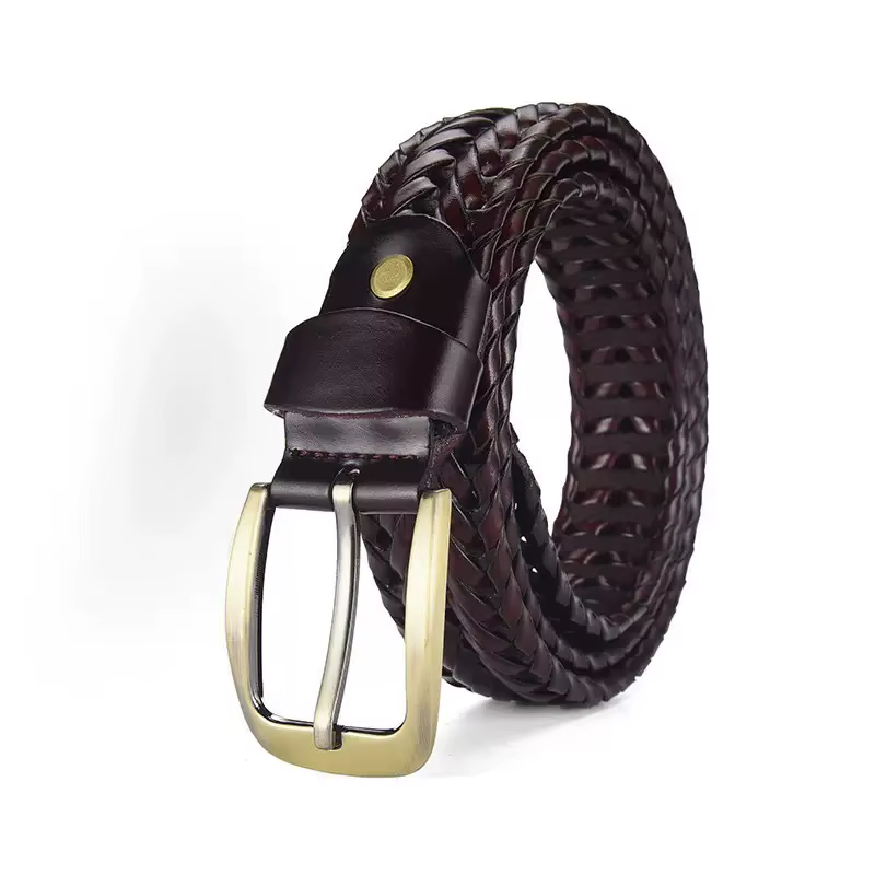 Ceinture tressée décontractée pour homme