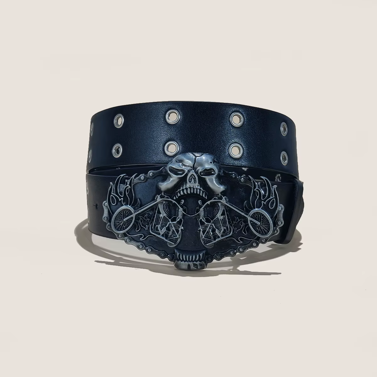 Ceinture pour hommes rétro fait vieille alliage gothique boucle