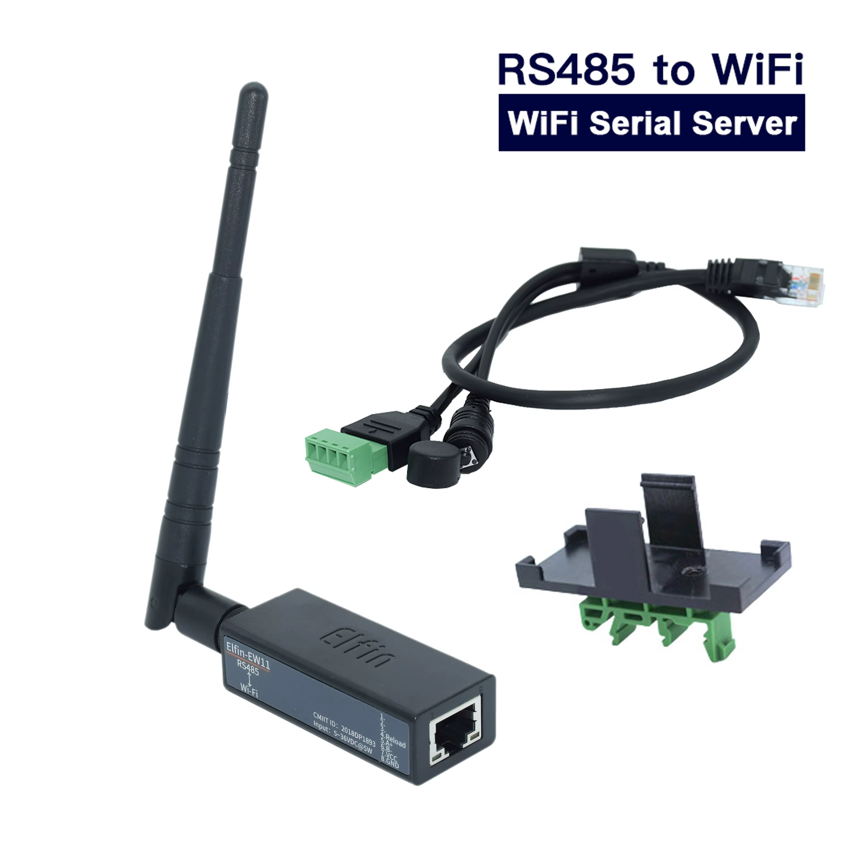 Port série RS485 vers serveur convertisseur WiFi, dispositif IoT, prise en charge MQTT Modbus