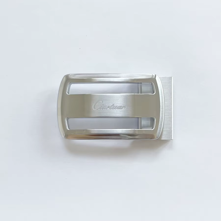 2026 ciartuar nouveau design qualité hommes 3.4 cm ceinture véritable plan bracelet en cuir pantalon première couche en laiton or boucle