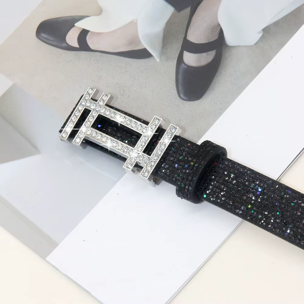 Ceinture en strass scintillants pour femmes