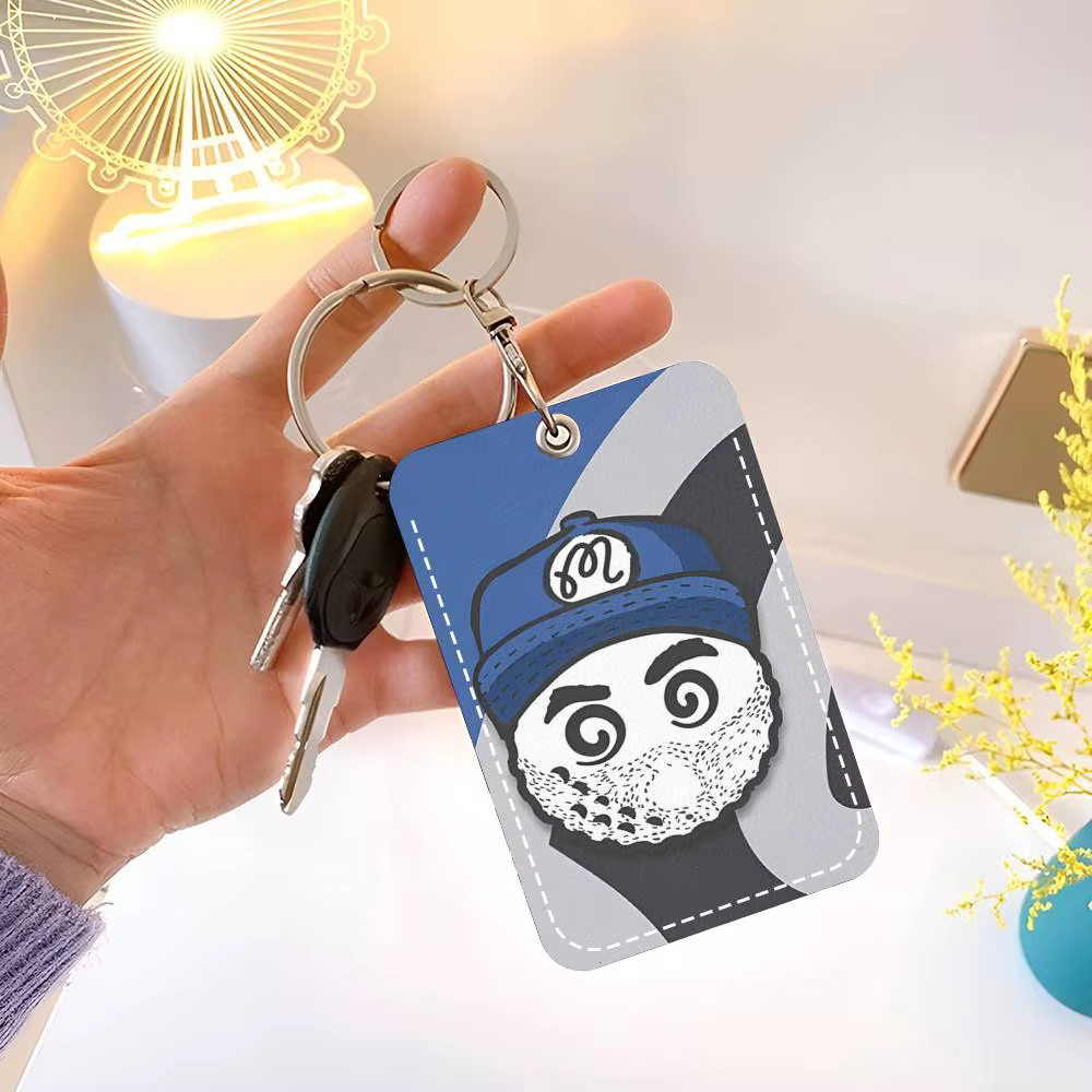 L-Leisure M-Malbones Porte-cartes en cuir PU imprimé de qualité