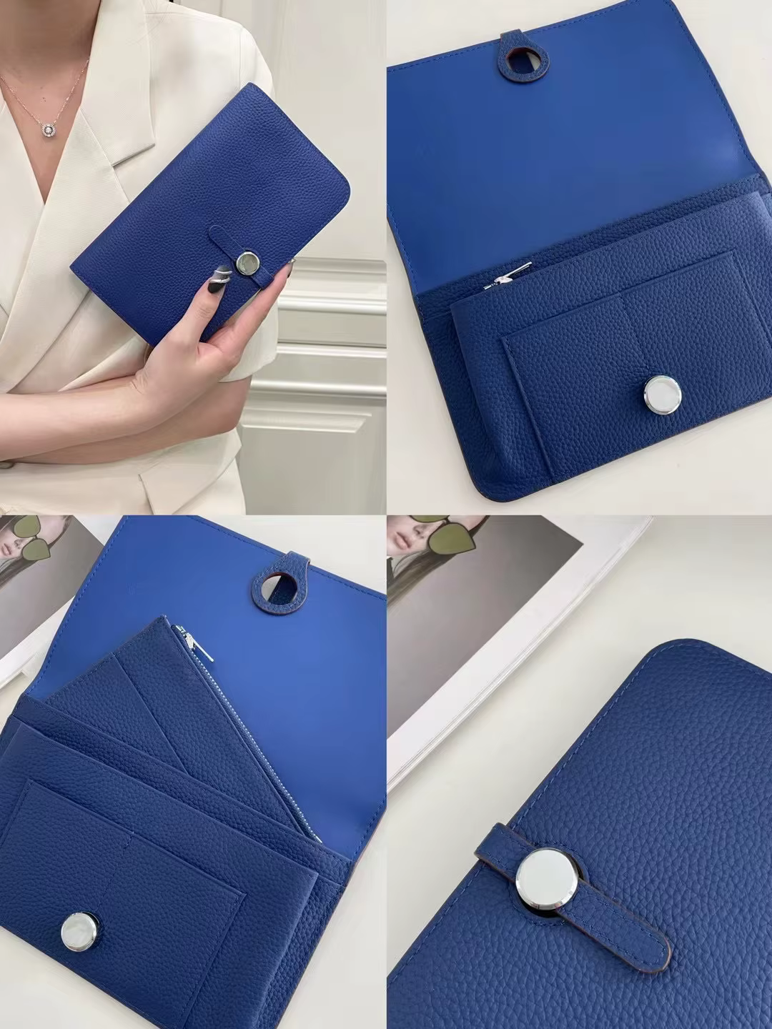 Portefeuille Long en cuir de vache pour femmes