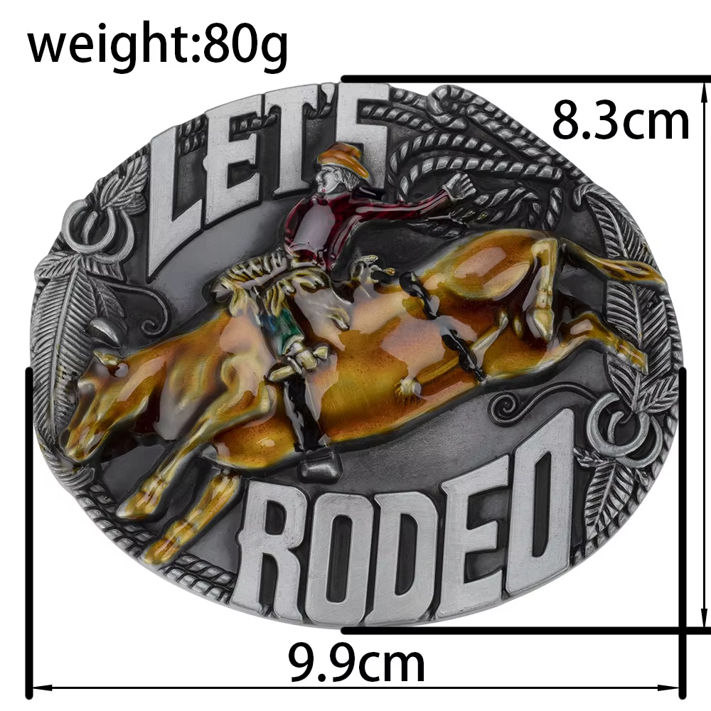 Boucle de ceinture de rodéo, Matador, course des taureau