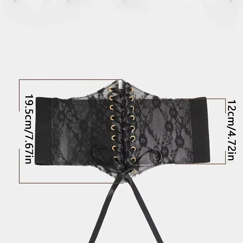 Ceinture corset à lacets pour femmes