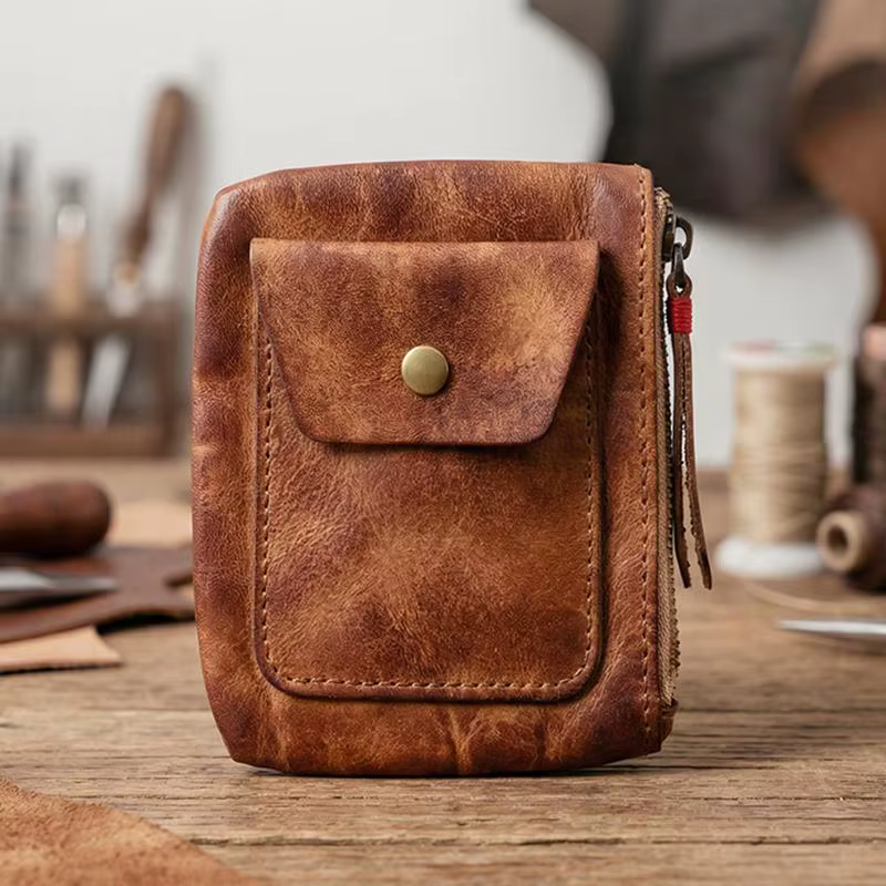 Portefeuille en cuir pour hommes