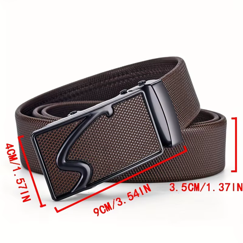 Ceinture pour hommes en métal boucle automatique marque