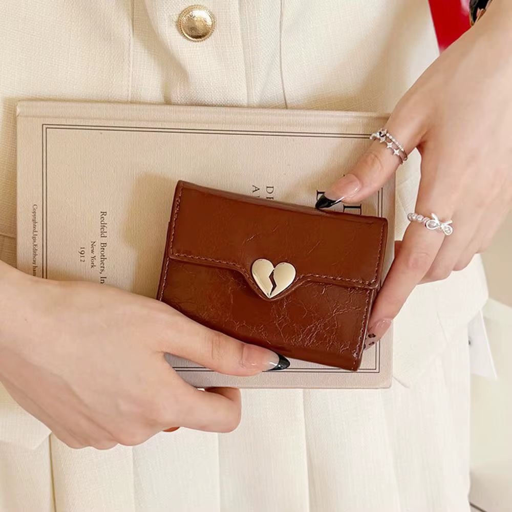 Portefeuille coréen Portable en cuir PU pour femmes