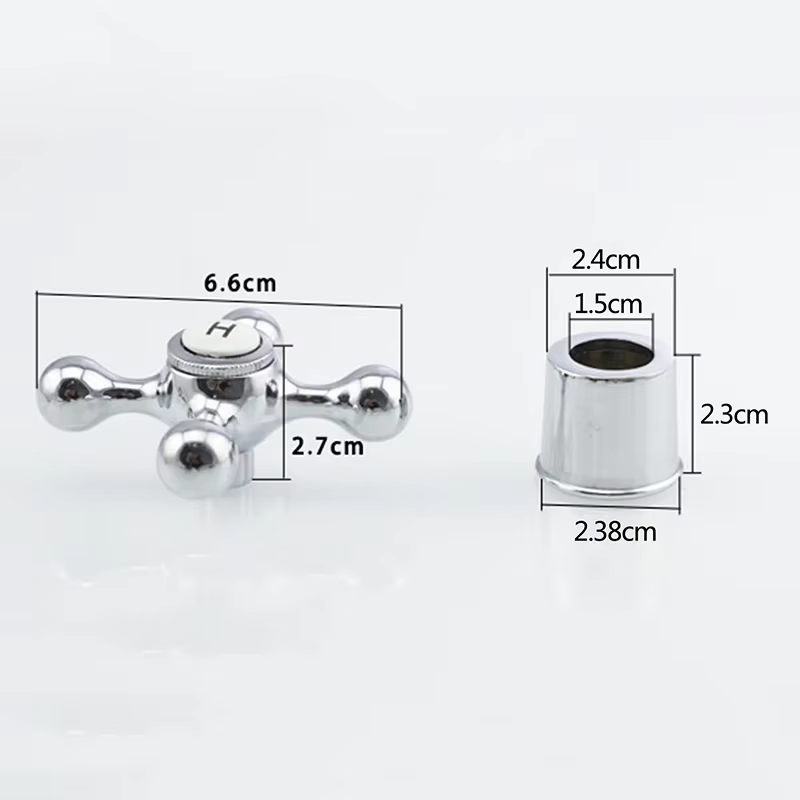 Poignée en cuivre pour accessoires de cuisine et de salle de bain, poignée de robinet de lavabo, 1 ensemble
