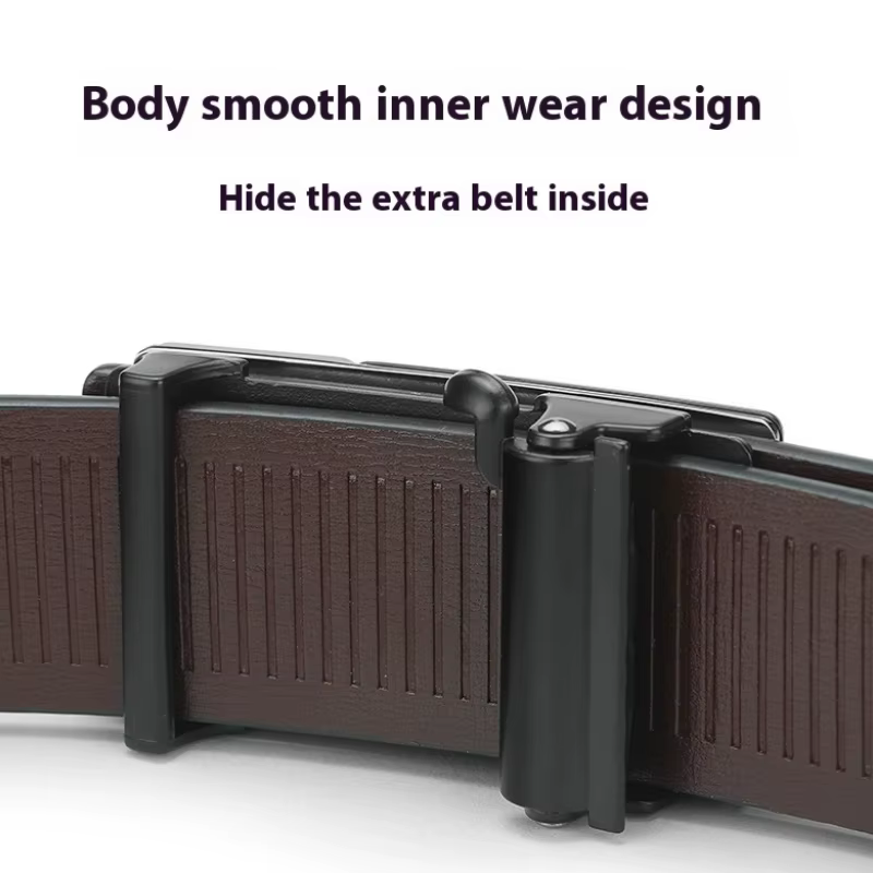 Ceinture européenne en cuir véritable pour hommes