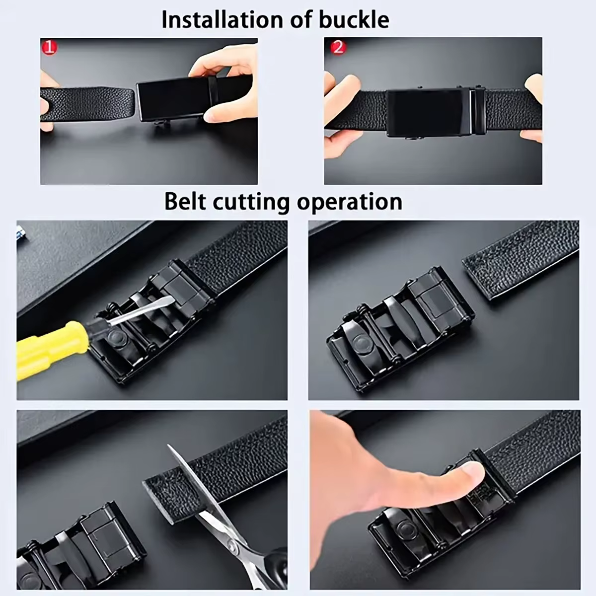 Ceinture pour hommes boucle automatique en métal ceinture de travail d'affaires de haute qualité associée à des jeans ceinture bon marché, cadeau pour père et petit ami