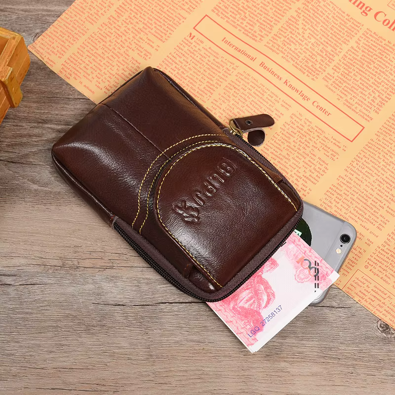 Poudres de téléphone en cuir pour hommes