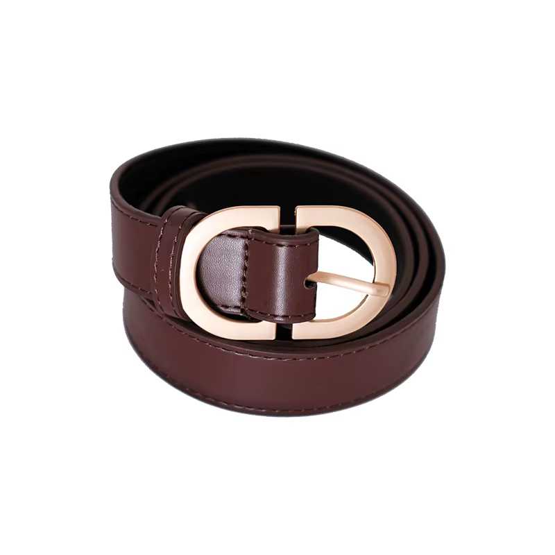 Ceinture noire rétro pour femmes et hommes
