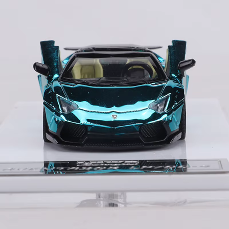 Modèle de voiture en alliage RM 1:64 LBWK Aventador lp700-4 Cabriolet, peut ouvrir les portes et le capot du moteur