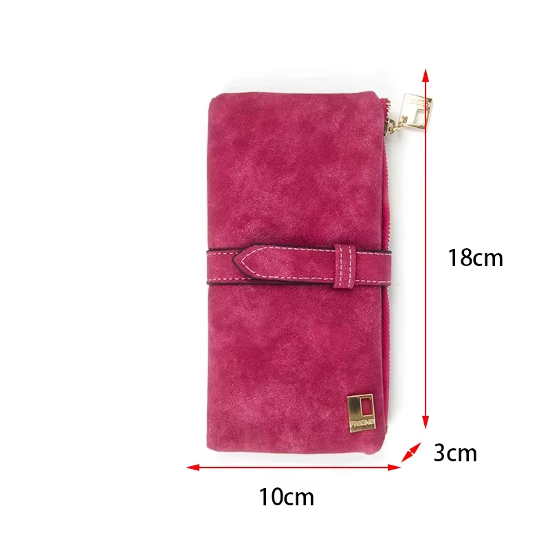 Nouveau Portefeuille Long de Luxe pour Femme