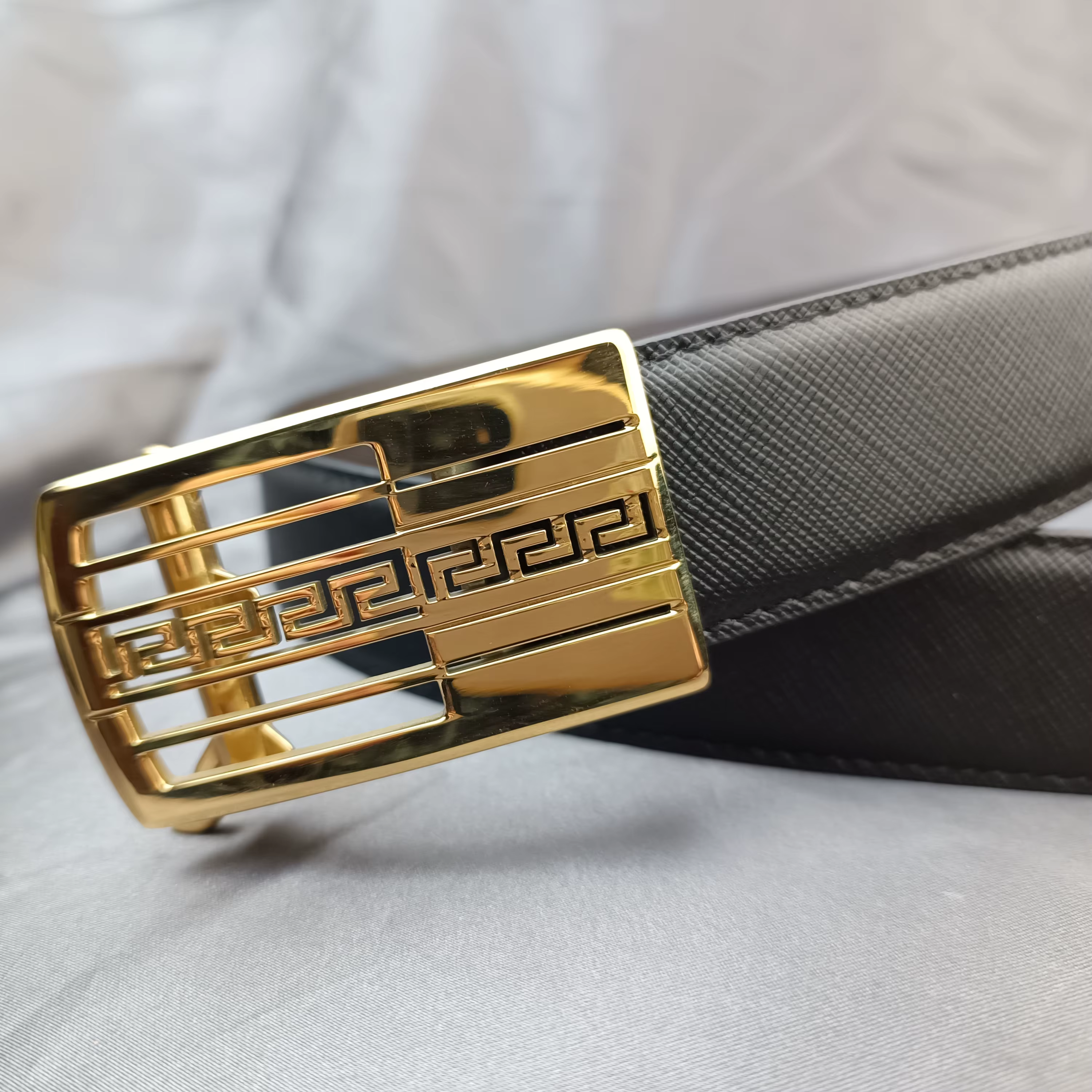 Ceinture double face sans boucle pour hommes et femmes