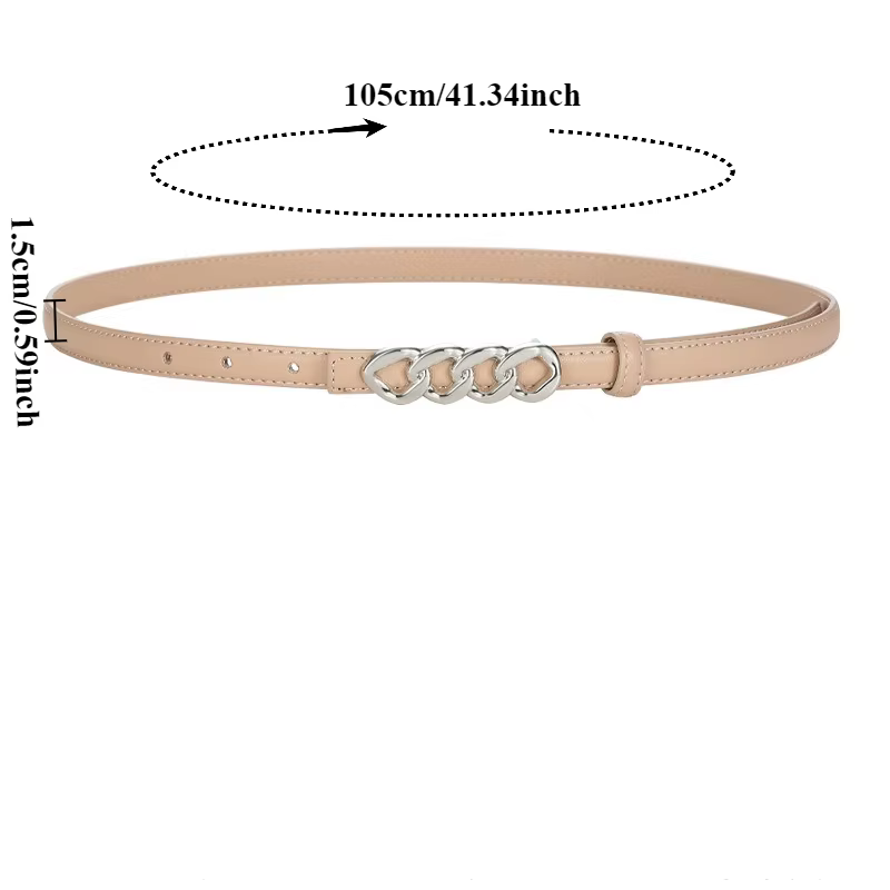 Ceinture tressée réversible à la mode pour femme