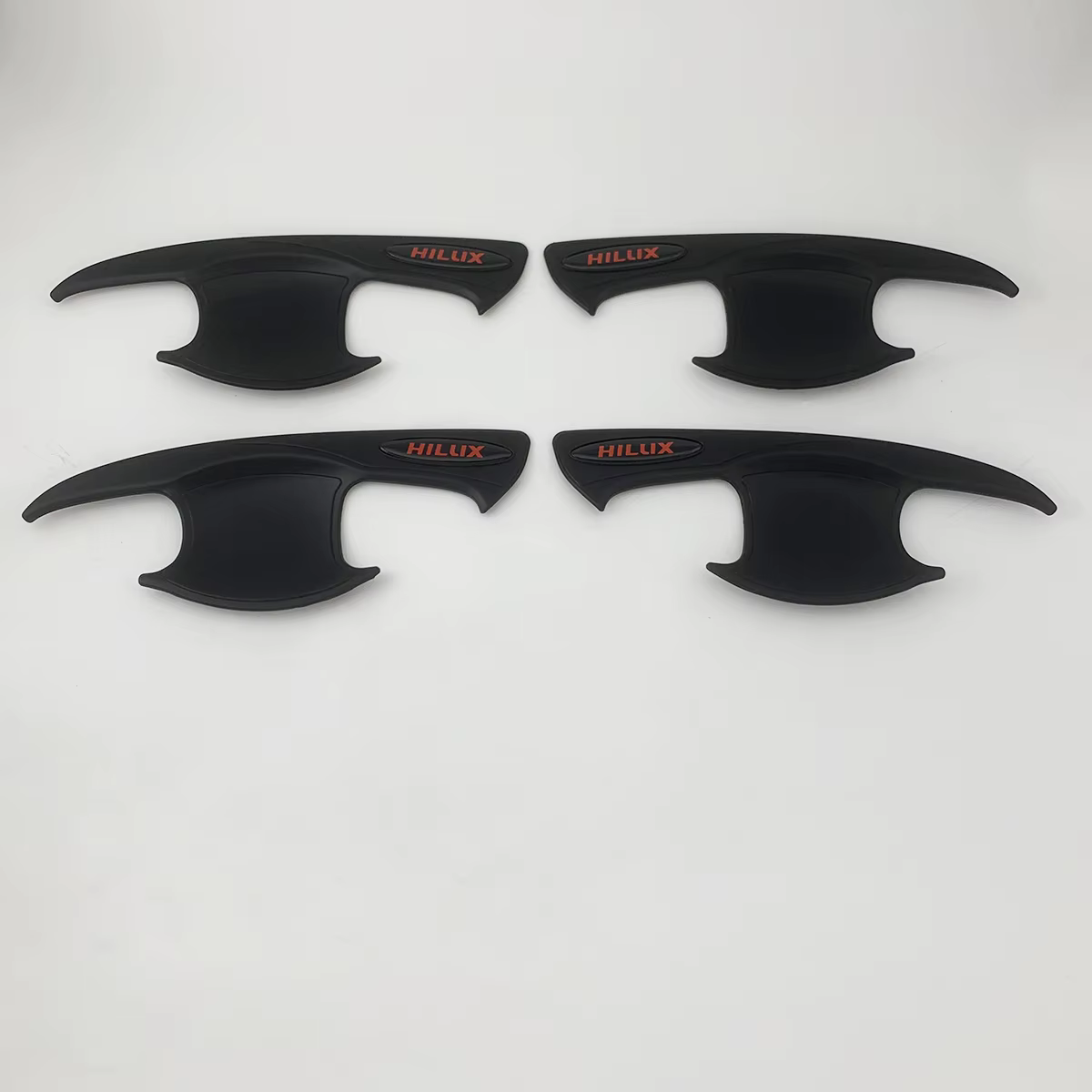 Poignée de porte noire pour Toyota Hilux Revo Fortuner, couvercle de bol, style de pâte de garniture, accessoires de voiture, 2015, 2016, 2017, 2018, 2019, 2020, 256