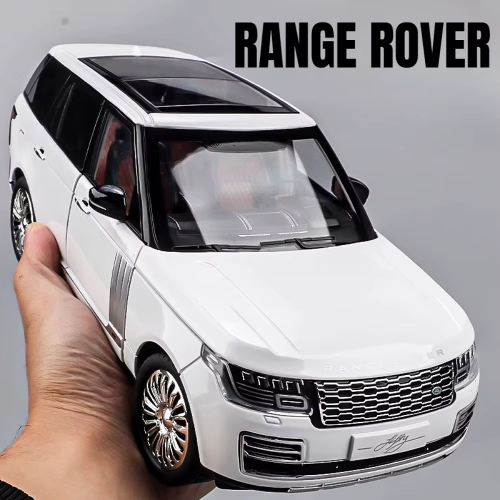 Grand modèle de voiture jouet Range Rover Land Cruiser LC300, échelle 1:18, corps en alliage, Absorption des chocs, véhicules SUV, modèles pour adultes, cadeaux