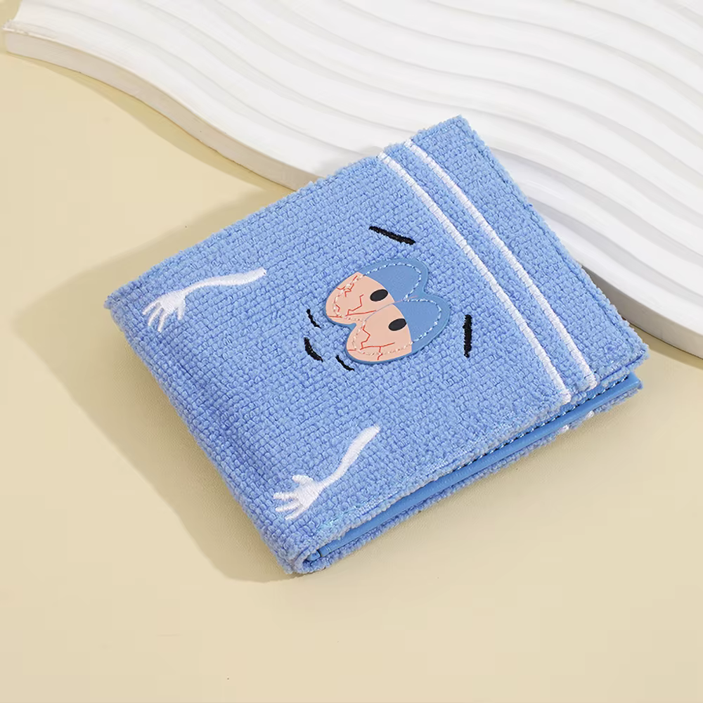 Portefeuille de dessin animé en peluche pour femmes