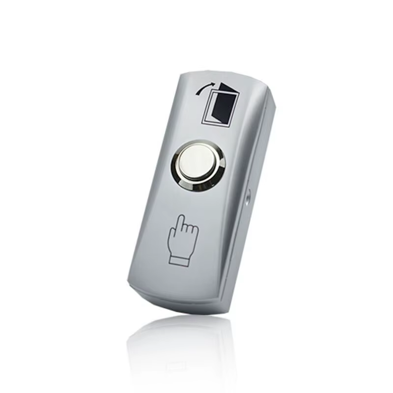 Bouton de sortie de porte en alliage de zinc, interrupteur poussoir pour système de contrôle d'accès de porte, pour ouvrir la porte