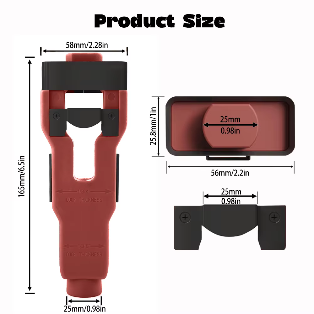 Le kit d'installation d'outil de mortaise de loquet de porte aide à enlever l'installation du matériel Utilisation d'outil de loquet de porte pour porte épaisse de 1-3/4" ou 1-3/8"