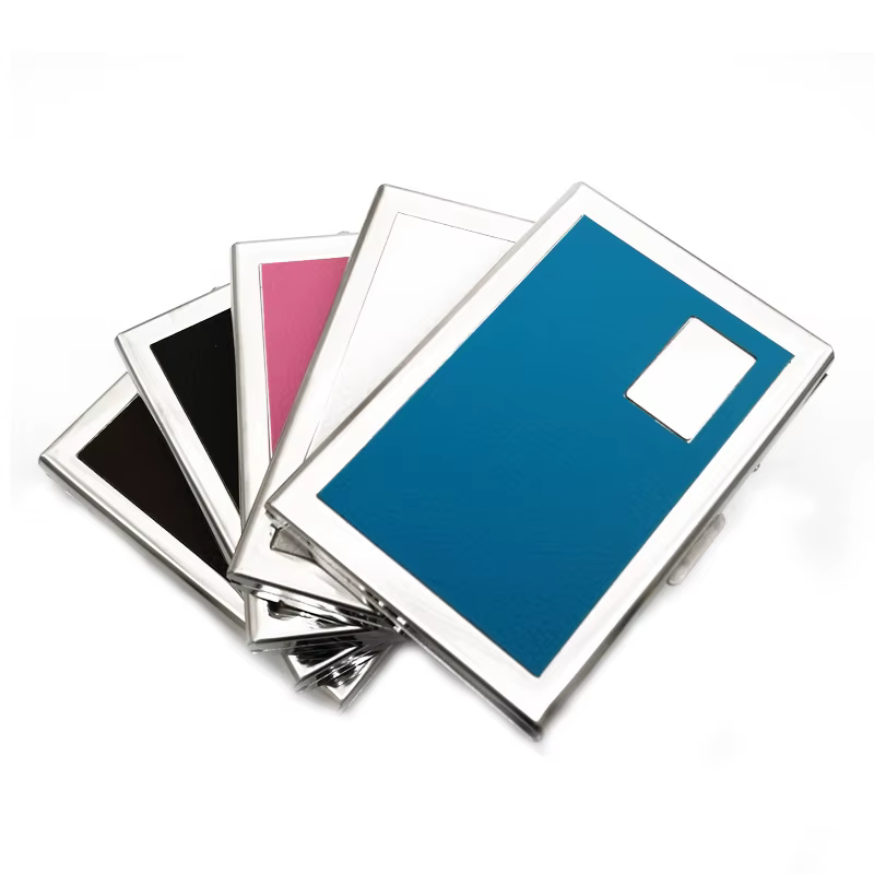 Porte-cartes anti-magnétique en aluminium pour hommes et femmes