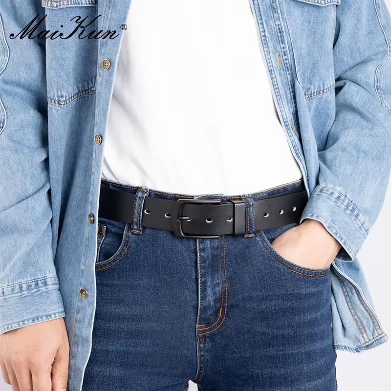 Maikun hommes tenue décontractée ceinture alliage boucle ardillon