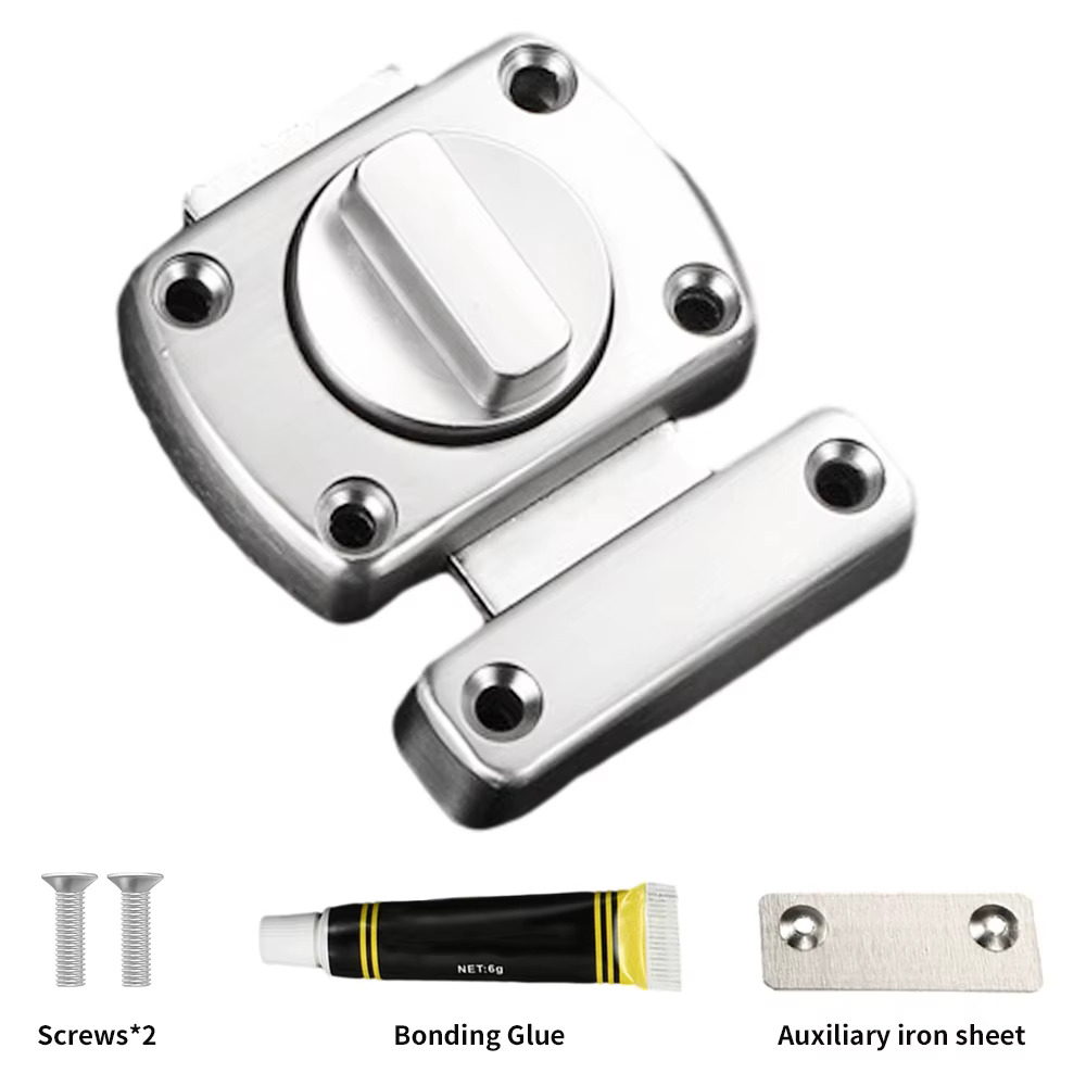 Serrures de porte optiques antivol pour chambre à coucher, loquet en bois, boulons de porte, quincaillerie market, bouton d'outils