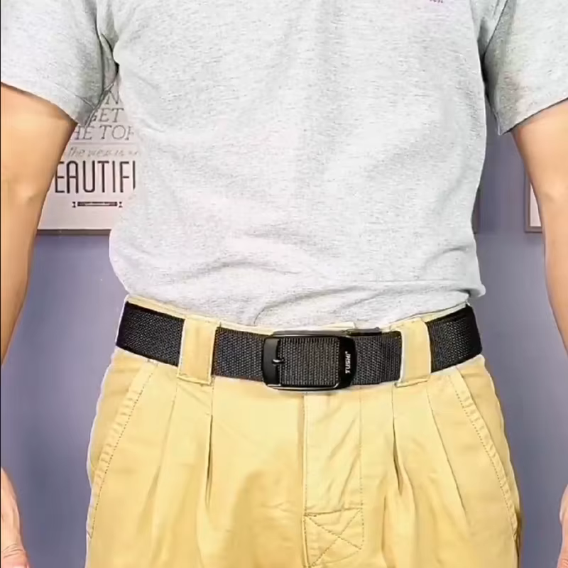 KOLBER Nouvelle Ceinture Réversible Pour Hommes Alliage Argent Boucle Automatique