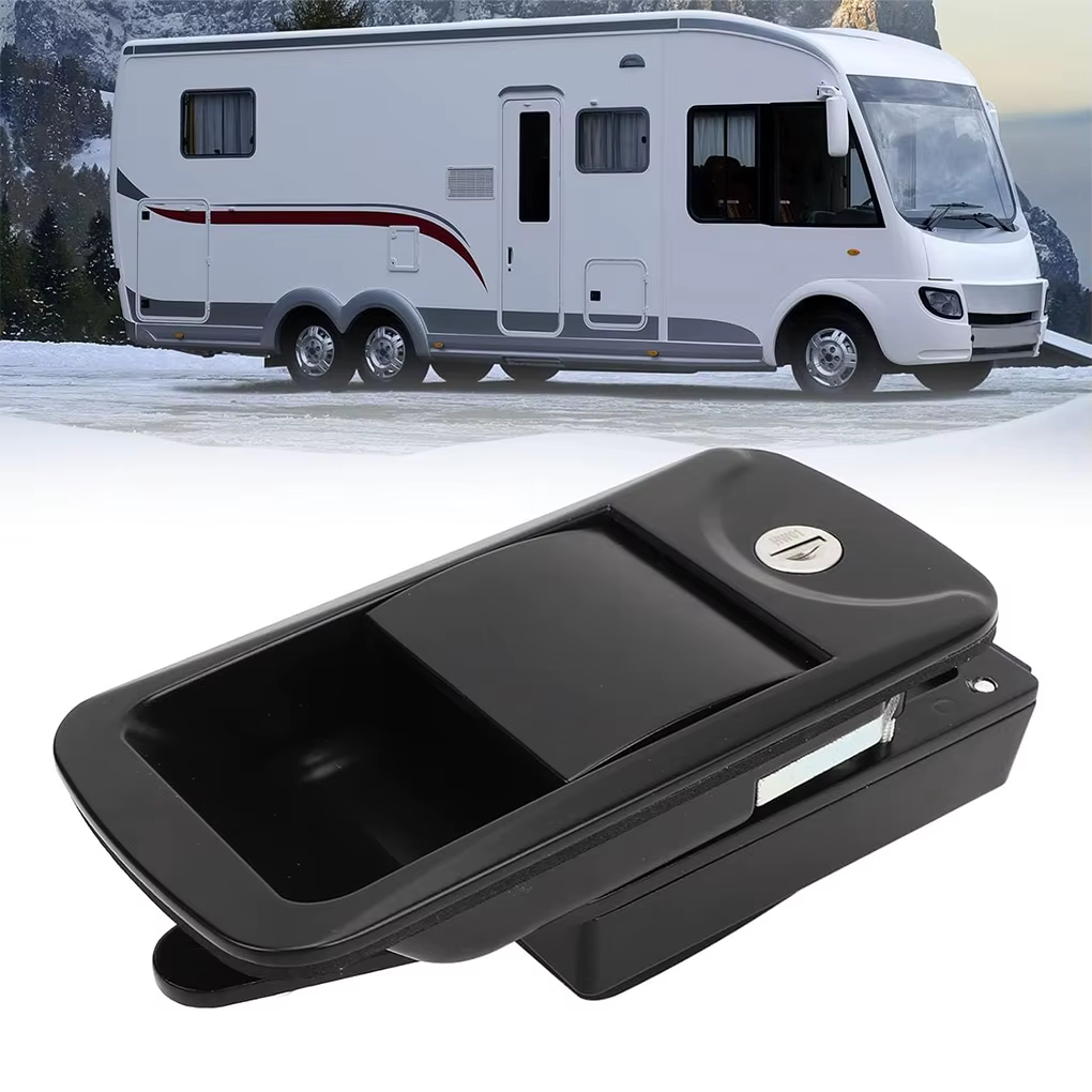Caravane RV remorque de voyage serrure de porte d'entrée poignée de porte avec clés RV serrure de porte remplacement pour Yacht RV remorque camion camping-car Van