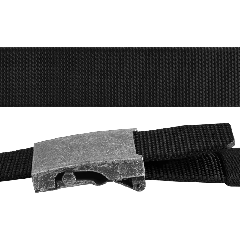 Ceinture en Nylon à boucle automatique à rouleau épaissi-ceinture universelle pour pantalons d'affaires et décontractés pour hommes d'exportation de vente chaude