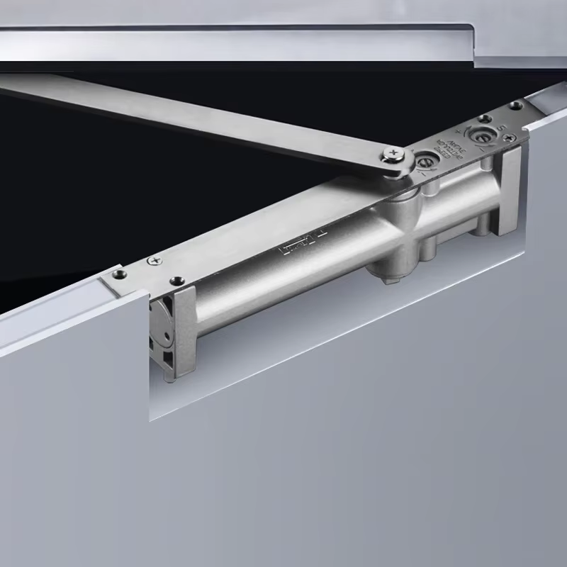 1 ensemble de ferme-portes automatiques invisibles et cachés, système de sécurité à amortisseur hydraulique, ferme-portes réglable adapté aux poids de 40 à 65 kg