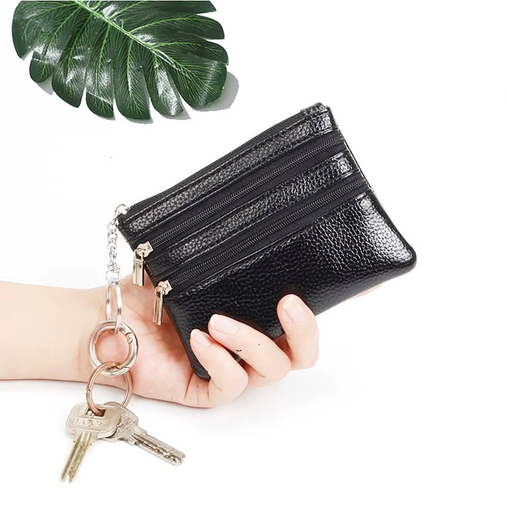 Porte-monnaie en cuir PU pour hommes