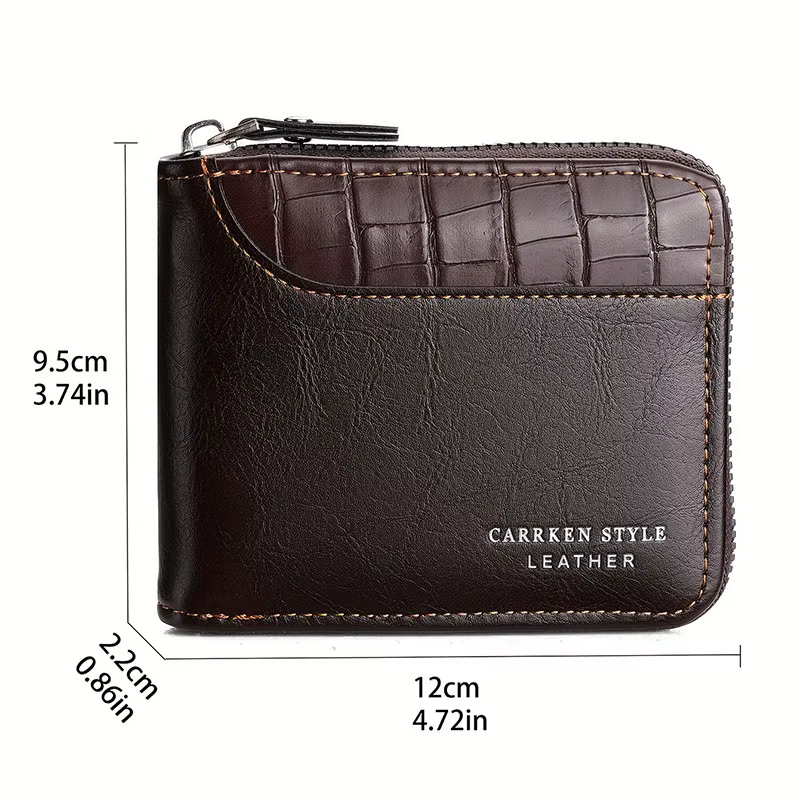 Portefeuille en cuir pour hommes
