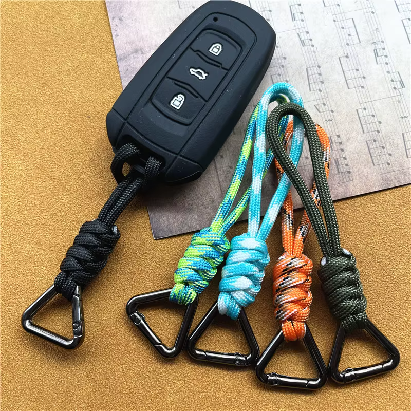 RapMetal-Sangle de porte-clés en nylon faite à la main, ULJOPremium, pendentif universel prédire, lanière courte