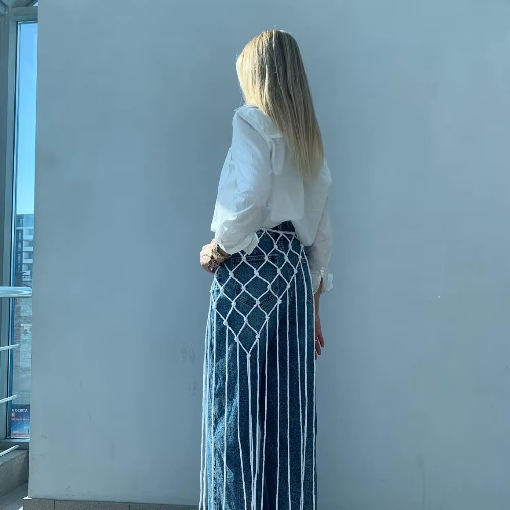 Ceinture en coton tissée à la main