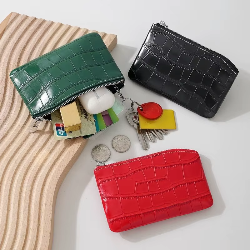 Porte-monnaie en cuir PU pour femmes