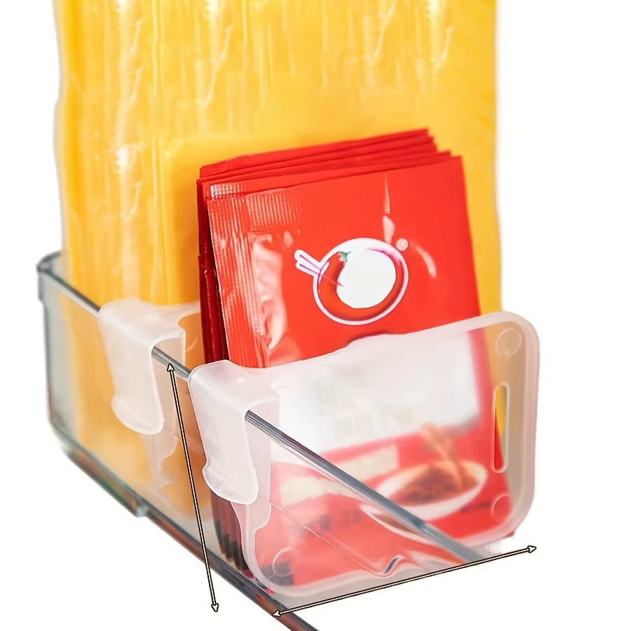 8 pièces réfrigérateur porte latérale tri cloison carte boucle cuisine chambre stockage stockage boîte de tri Division spatiale