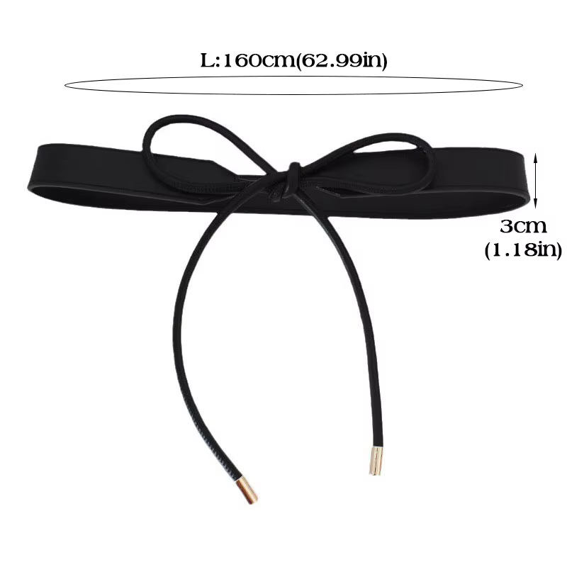 RICYGVM – ceinture fine en cuir nouée pour femmes coréennes, mode Simple, pull, manteau, ceinture décorative, bretelles de taille