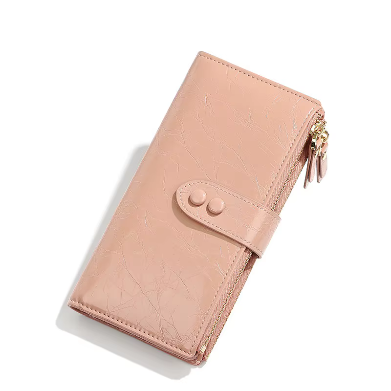 Long porte-carte femmes portefeuille 2025 nouveau sac à main en cuir PU à la mode dames porte-monnaie