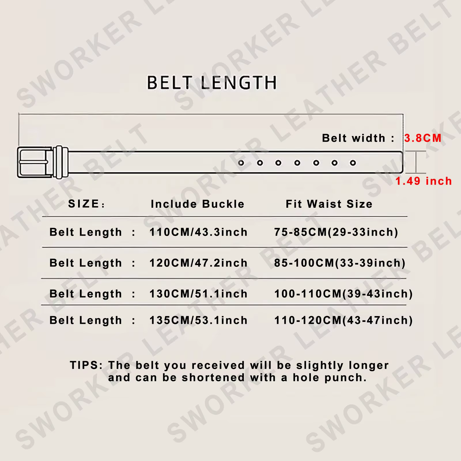 Ceinture Vintage en cuir véritable pour hommes avec boucle en laiton massif