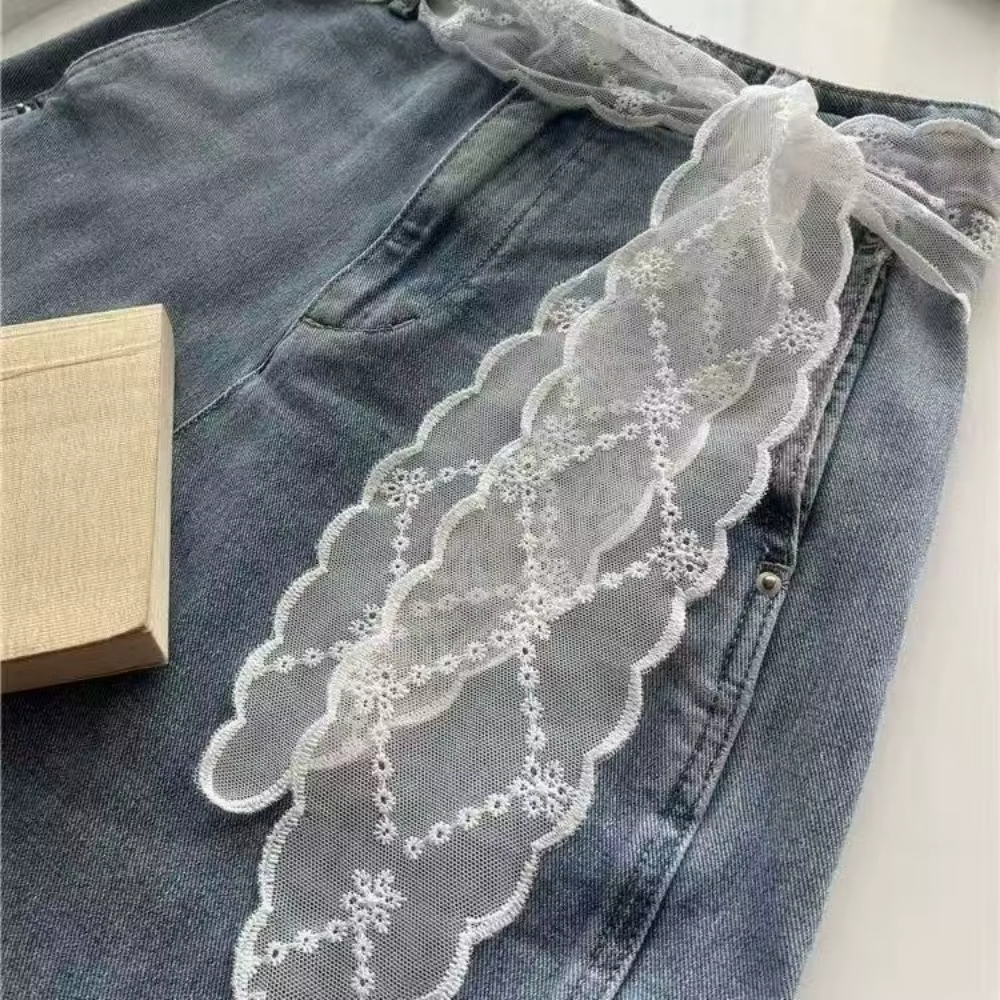 Ceinture en dentelle française pour femme