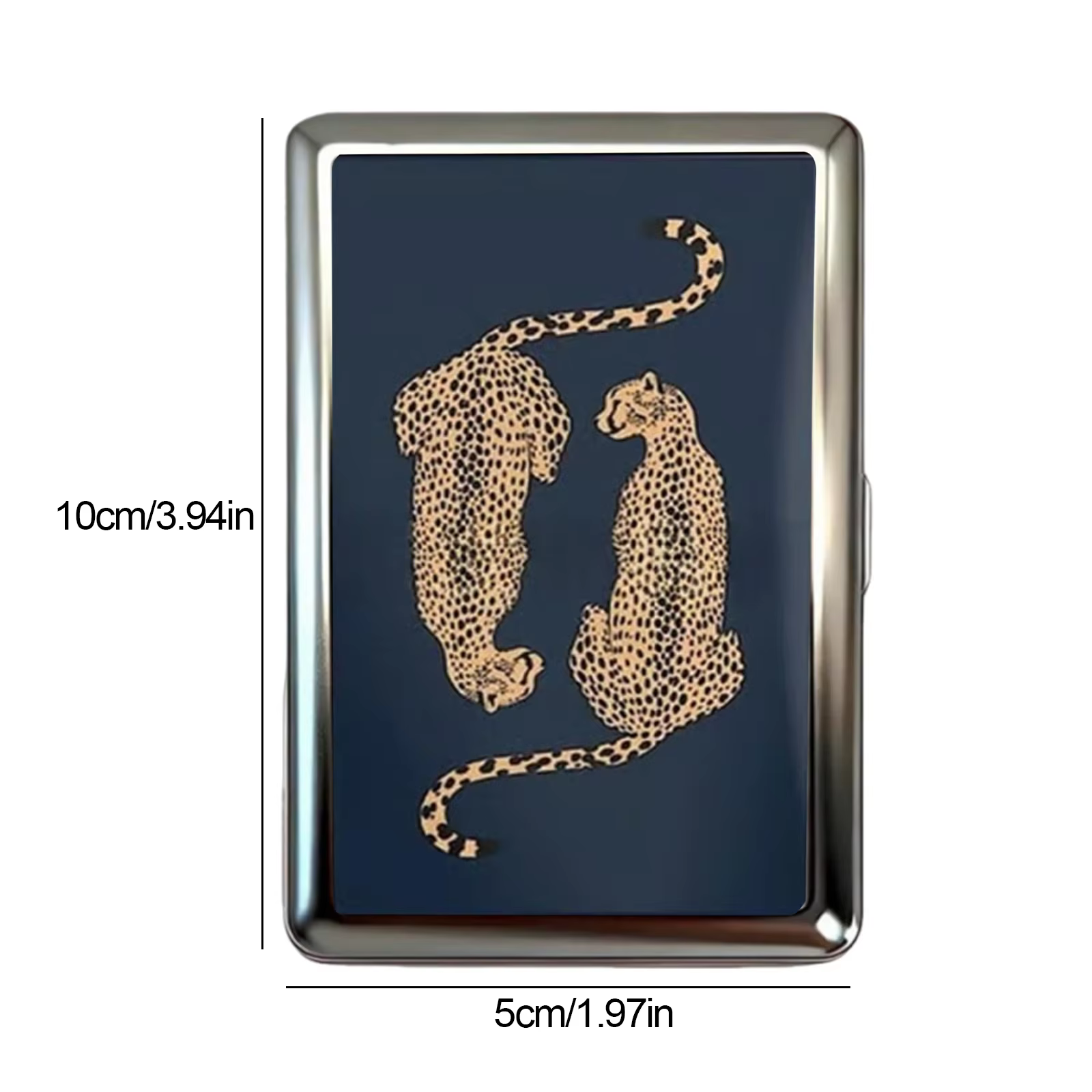 Porte-cartes multifonctionnel avec illustration Art Déco à clipser facilement